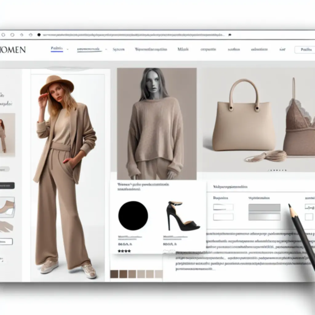 Strona produktu z modną stylizacją na Ladymodeo.com