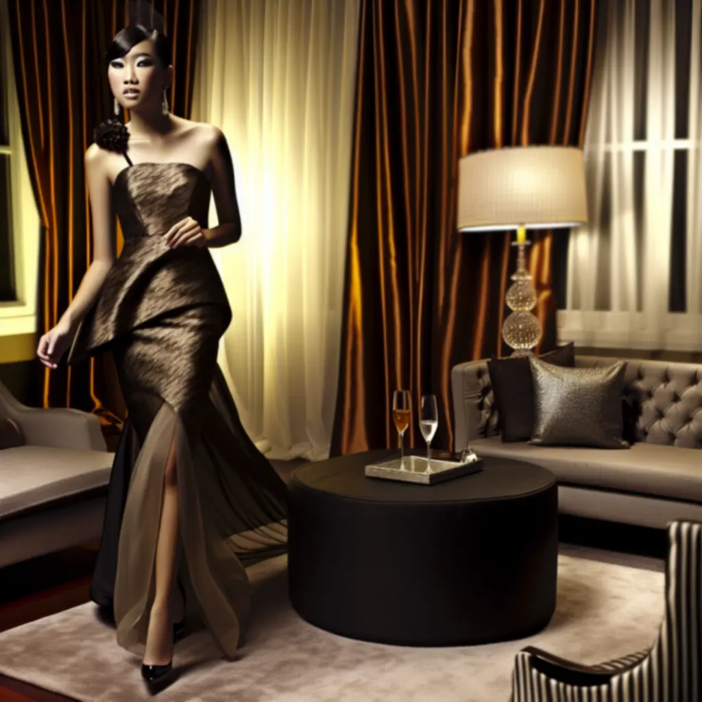 Wieczorowa sukienka z kolekcji LadyModeo