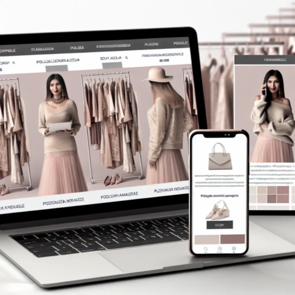 Elegancka kobieca stylizacja prezentująca wybrane kategorie mody