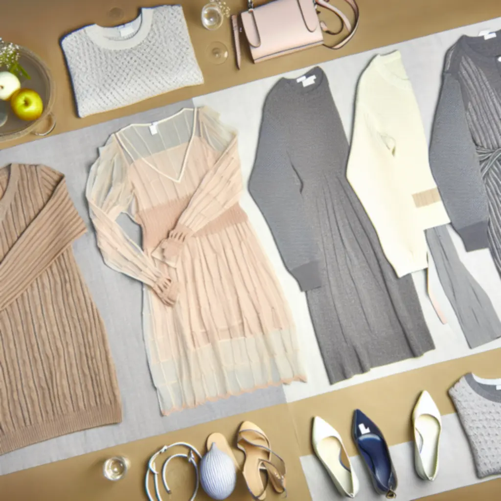 Sezonowe zestawy ubrań przygotowane jako gotowe outfity